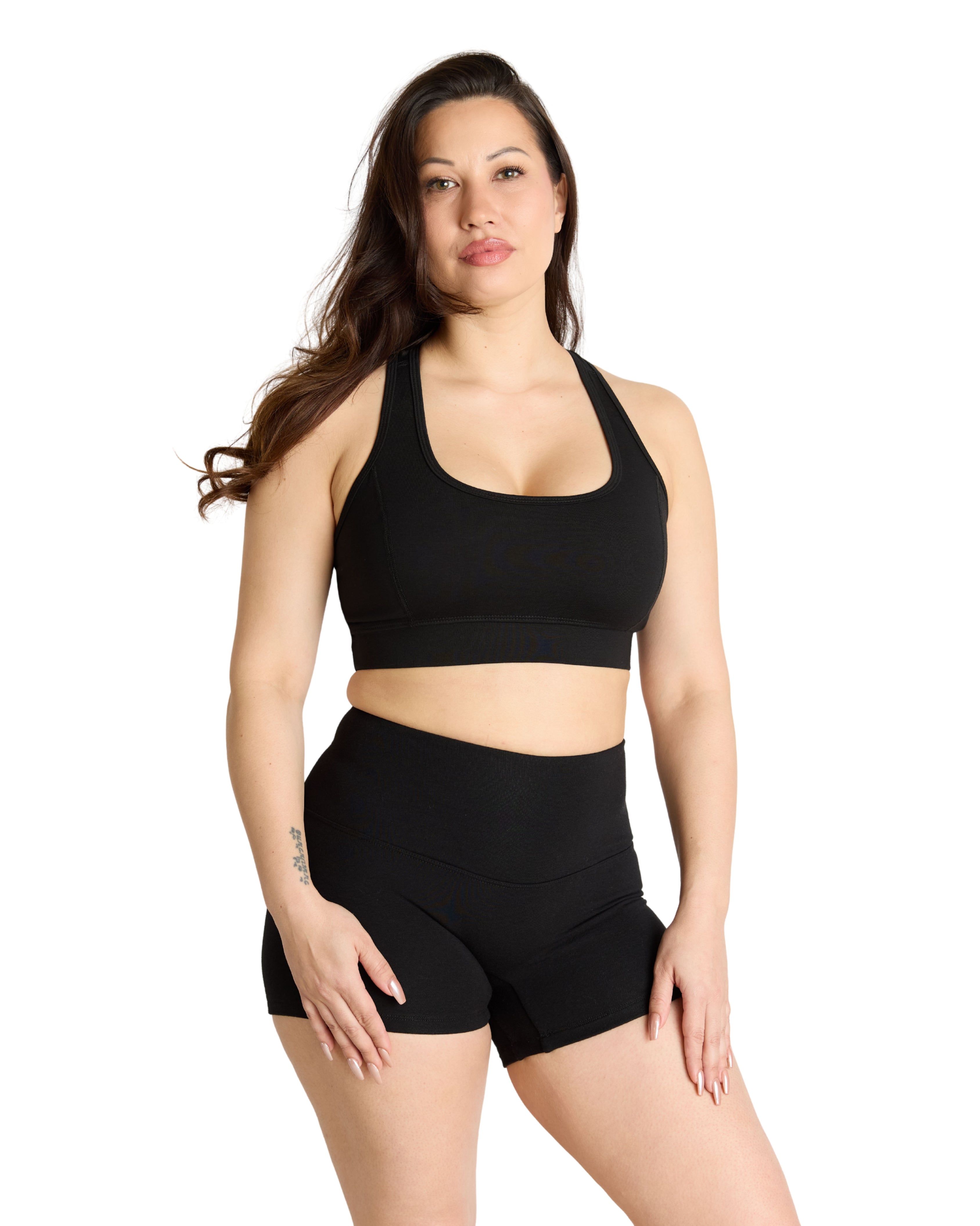 Organic Cotton Sports Bra High Support