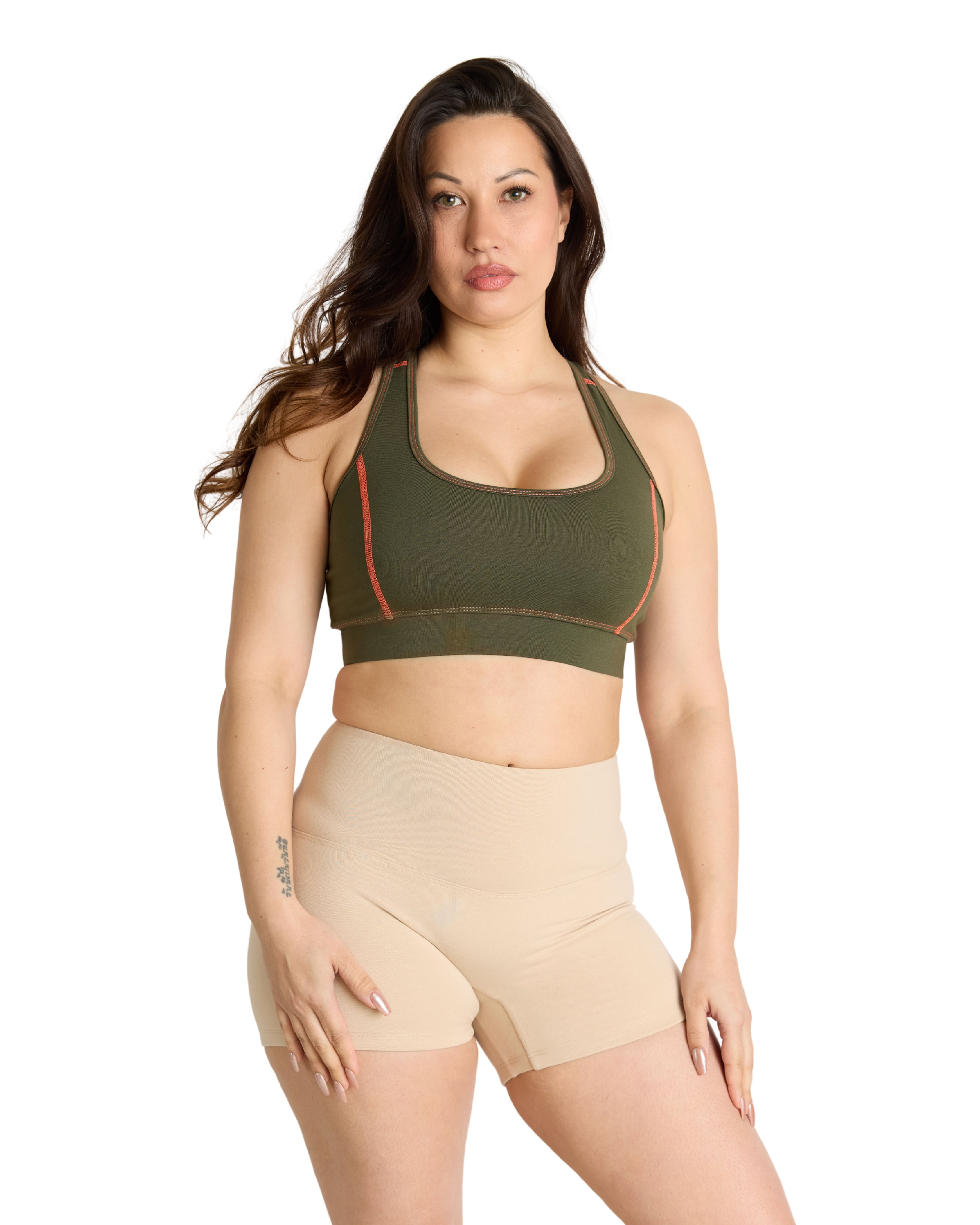 Organic Cotton Sports Bra High Support