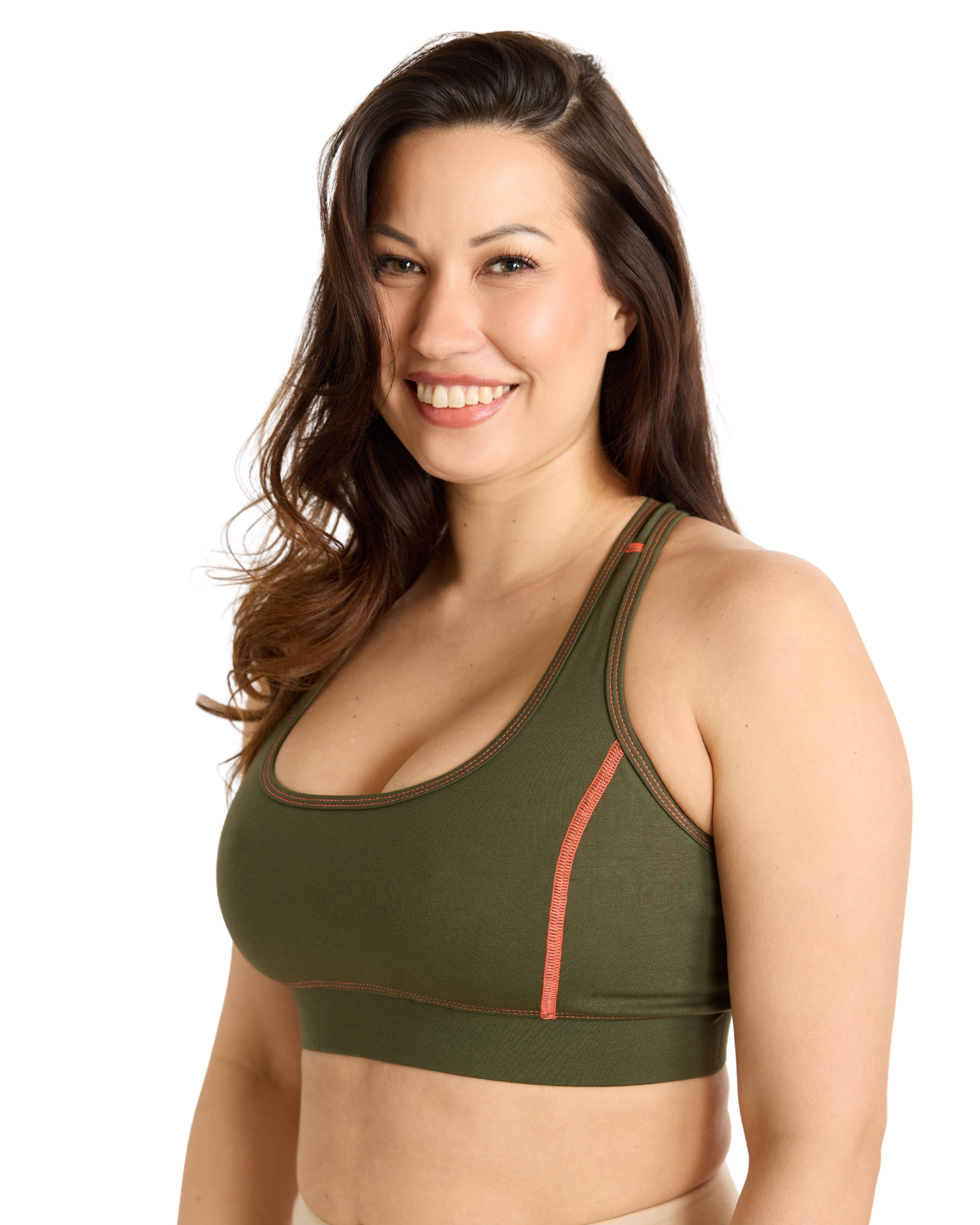 Organic Cotton Sports Bra High Support