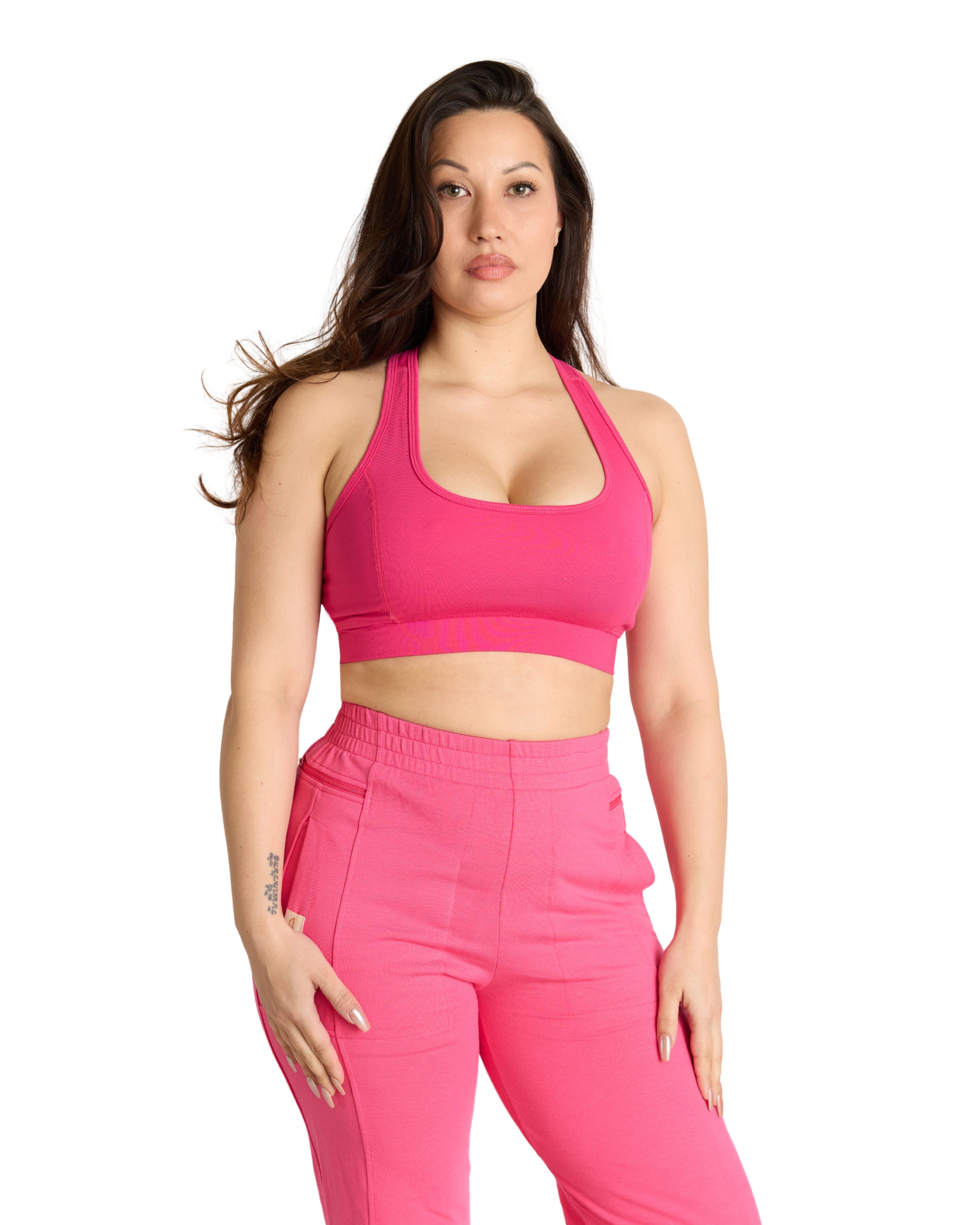 Organic Cotton Sports Bra High Support