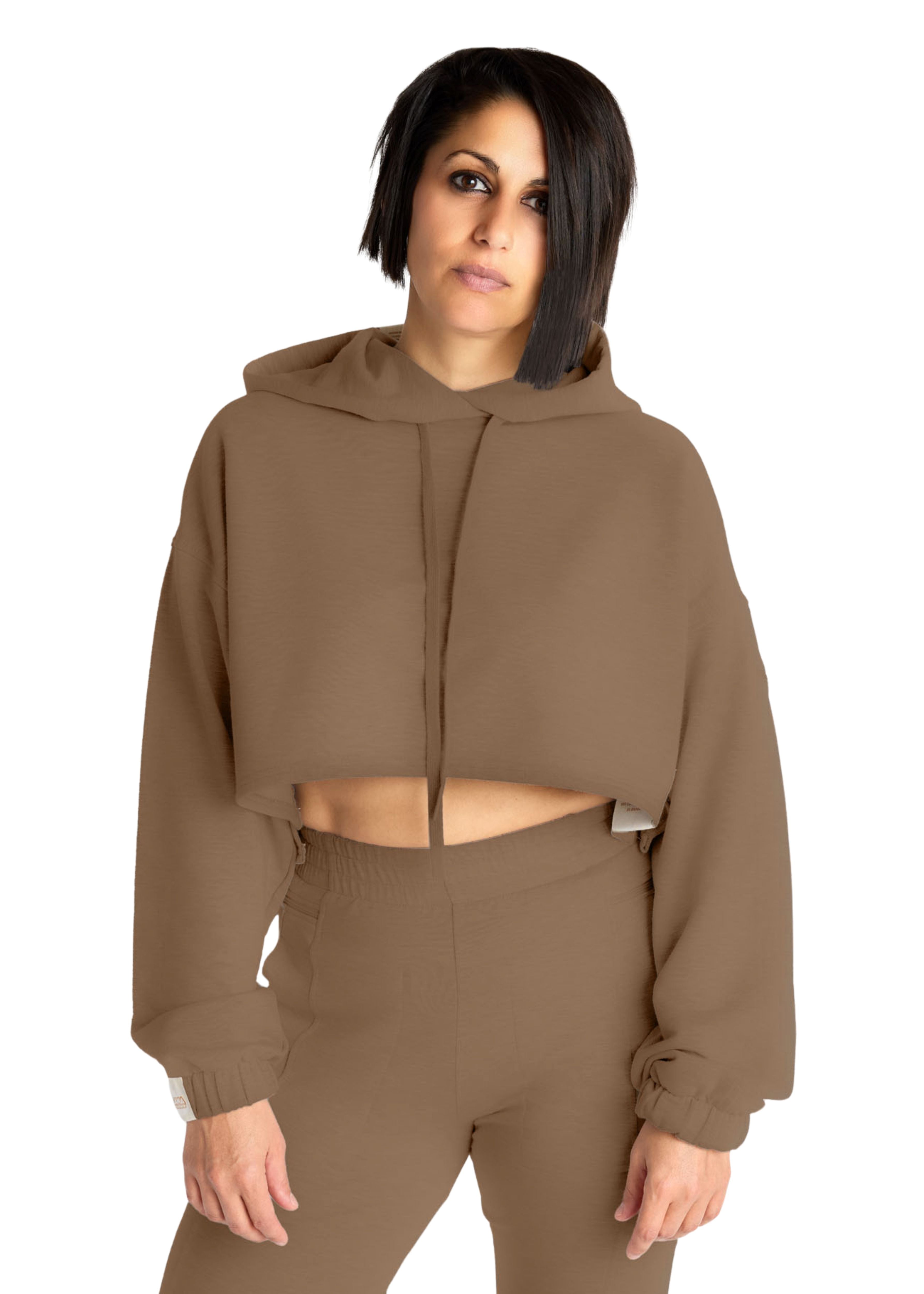 Ain't No Slouch Crop Hoodie