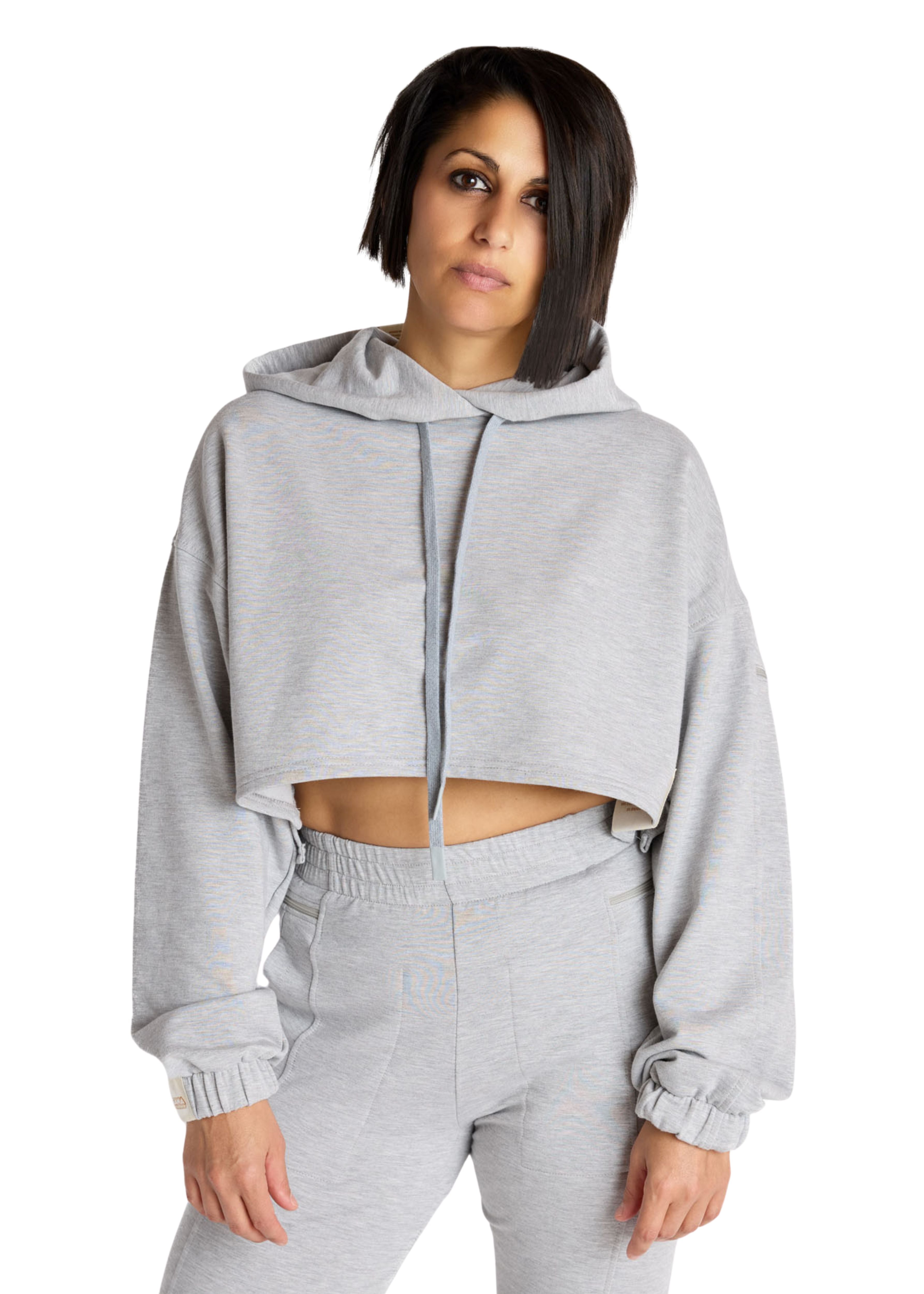 Ain't No Slouch Crop Hoodie