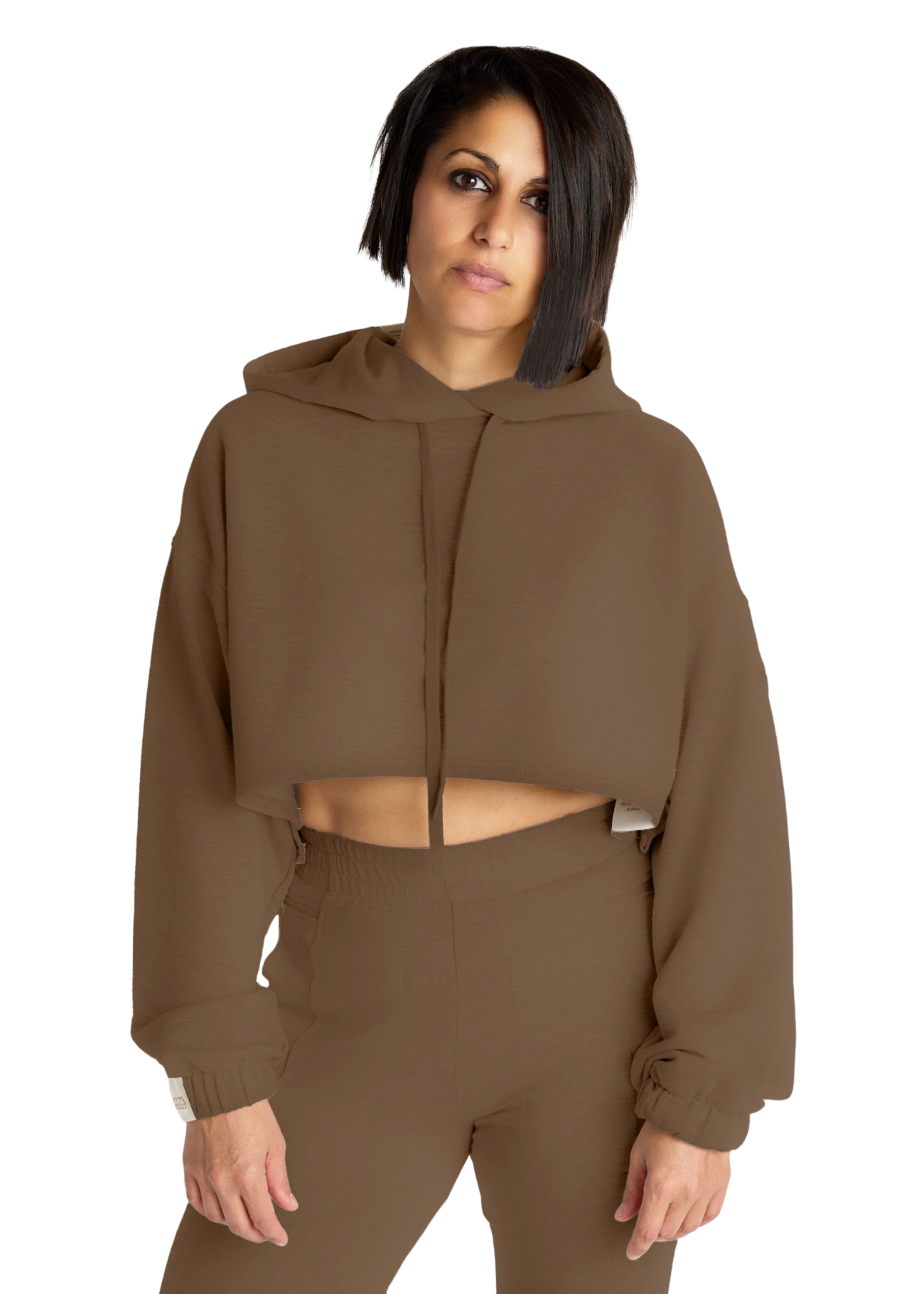 Ain't No Slouch Crop Hoodie