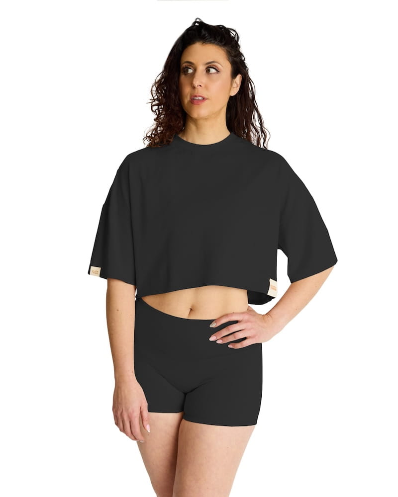 80s Baby Crop Tee | Organic Cotton & Bamboo | Made in Canada